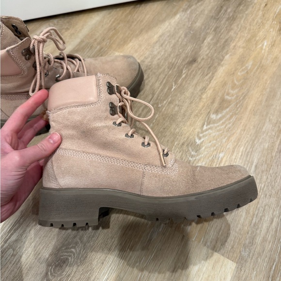 Pink Timberland Lace Up Boots - Picture 6 of 9